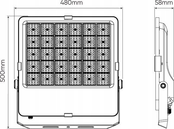 Φωτιστικό εξωτερικού χώρου PRIME, 230Vac, 400W, 56 000lm, 140lm/W, 4000K, IP66, 120deg