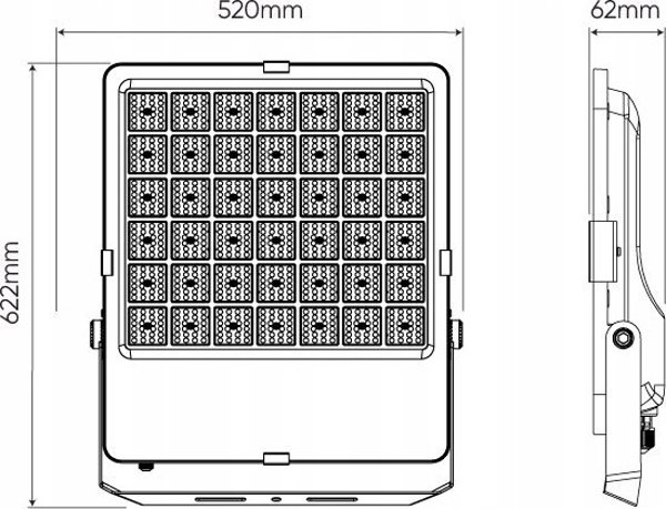 Φωτιστικό εξωτερικού χώρου PRIME, 230Vac, 600W, 84 000lm, 140lm/W, 4000K, IP66, 120deg