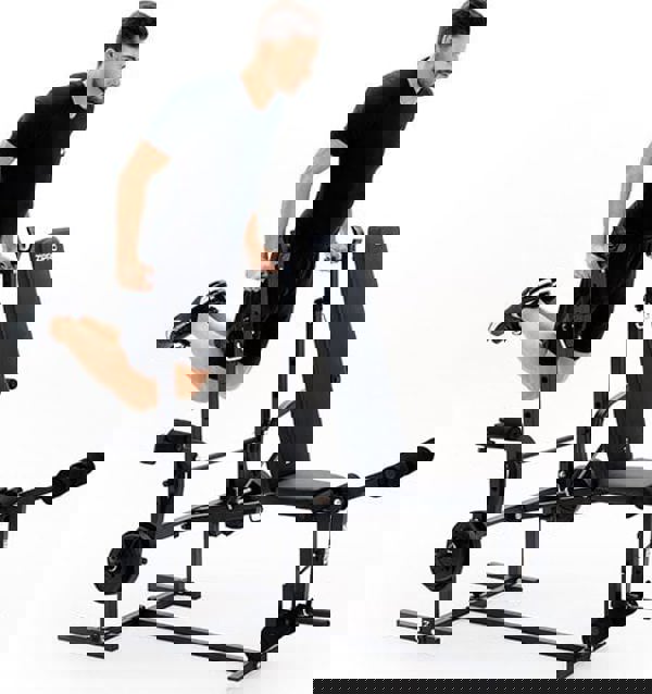 Πάγκος με υποστήριξη για μπάρα, προσευχητάρι, πρέσα ποδιών και πρέσα για εκτάσεις Zipro Ripped