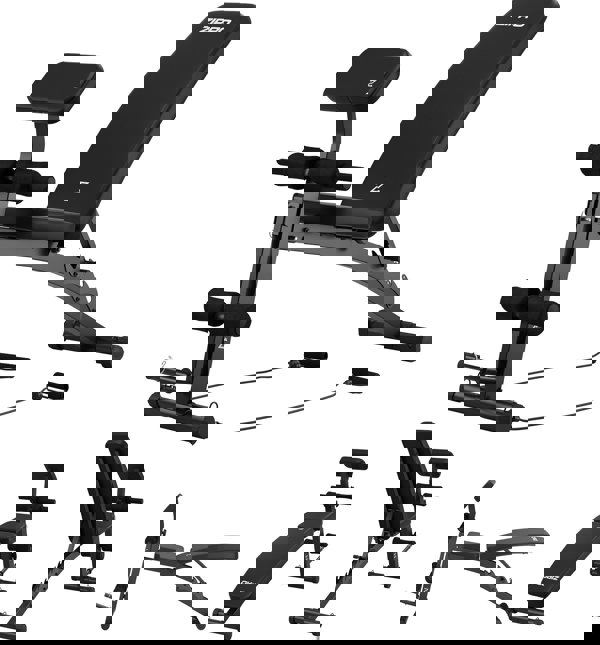 Zipro Πάγκος άσκησης όγκου με πρέσα ποδιών και κήρυκας 11926645 5902659842831