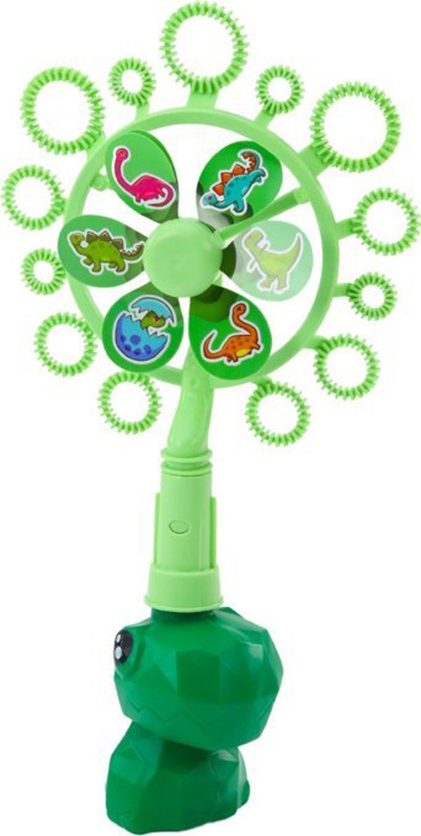 LeanToys Φυσαλίδες Σαπουνιού Ανεμιστήρας Δεινόσαυρος Δίσκος Πράσινος