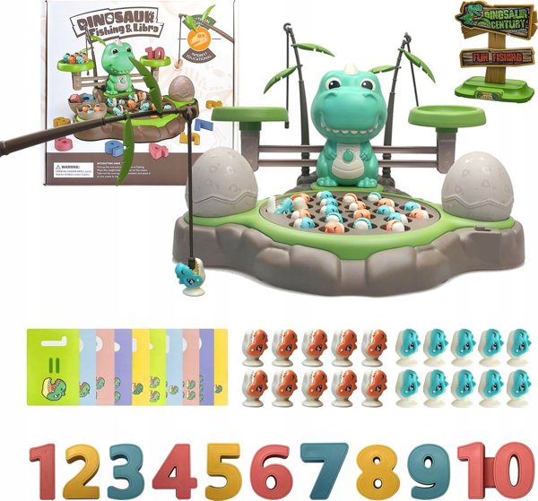 LeanToys B36L1 ΠΑΙΧΝΙΔΙ ΔΕΞΙΟΤΗΤΩΝ ΔΕΙΝΟΣΑΥΡΟΙ FISHING DINO FISHING RODS 14133513 5904100218530