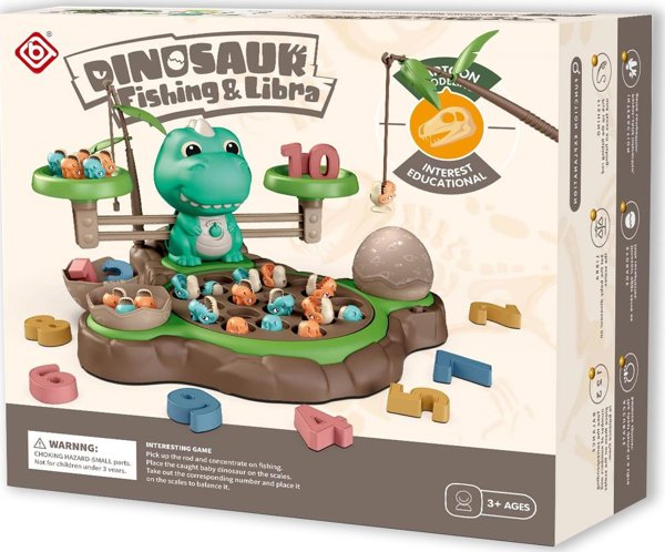 LeanToys B36L1 ΠΑΙΧΝΙΔΙ ΔΕΞΙΟΤΗΤΩΝ ΔΕΙΝΟΣΑΥΡΟΙ FISHING DINO FISHING RODS 14133513 5904100218530