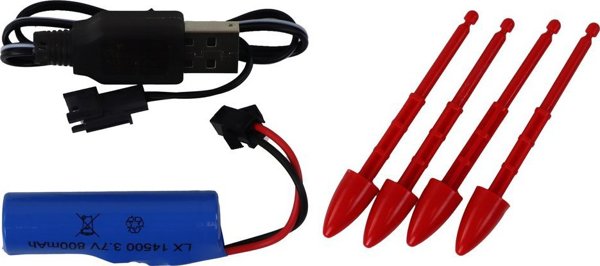 LeanToys Τανκ RC Τηλεκατευθυνόμενο 27 MHz Κίτρινο