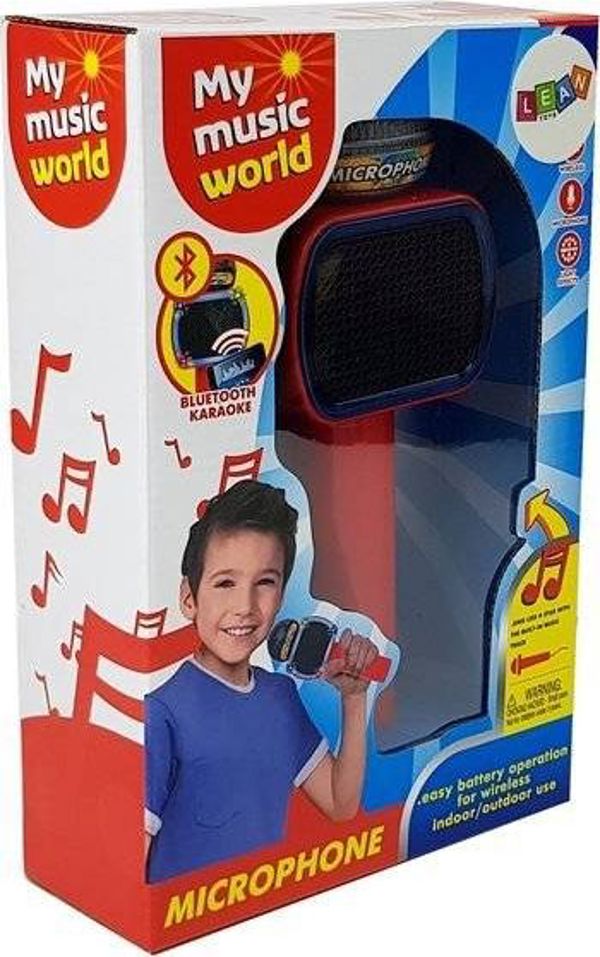 Lean Sport Ασύρματο Μικρόφωνο Παιδικό Καραόκε Ηχείο Bluetooth Κόκκινο