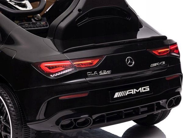 Lean Cars Αυτοκίνητο με Μπαταρία Mercedes CLA 45s AMG Μαύρο Βαμμένο 4x4