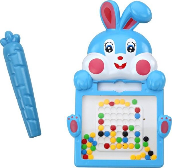 LeanToys Μαγνητικός Πίνακας Λαγός 7 Σχέδια Μαγνητικό Στυλό Μπλε