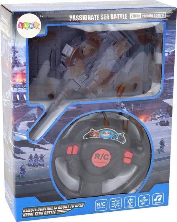 LeanToys Τανκ R/C Τηλεκατευθυνόμενο Φώτα Ήχος Μπλε 1:18 27MHz