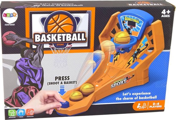 LeanToys Arcade Game Εκτοξευτή μπάλας μπάσκετ