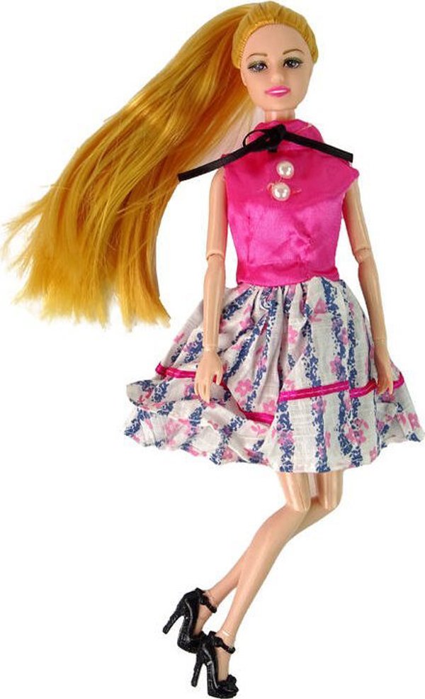 Κούκλα LeanToys Emily 35cm με Αξεσουάρ και Φορέματα για Παιδιά 3+ Ετών