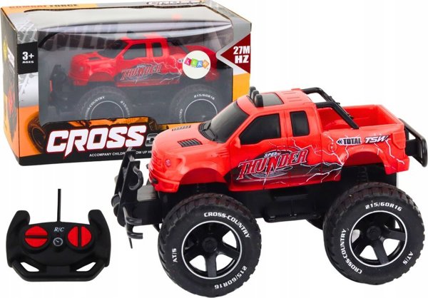 LeanToys Toy Car Off-Road Τηλεχειριζόμενο RC Car 1:18 Κόκκινο 14266483 5905990000000
