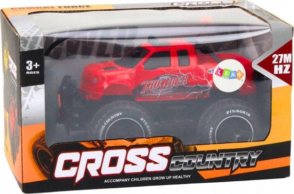 LeanToys Toy Car Off-Road Τηλεχειριζόμενο RC Car 1:18 Κόκκινο 14266483 5905990000000