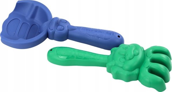 LeanToys Σετ Για Άμμο Δεινόσαυροι Κουβάς Αυγό Τσουγκράνα Φτυάρι Καλούπια