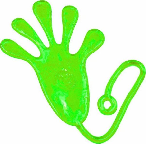 LeanToys Sticky Hand Paw Elastic Glut Slime Green 14119427 5905991000600