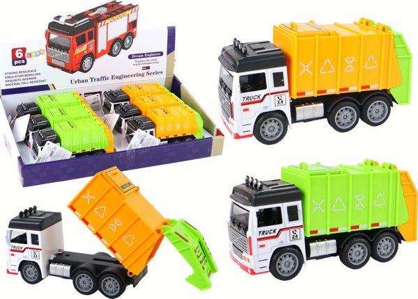 LeanToys Φορτηγό Απορριμματοφόρο Ρυμουλκούμενο 2 Χρώματα