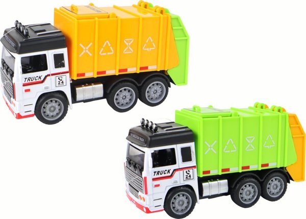 LeanToys Φορτηγό Απορριμματοφόρο Ρυμουλκούμενο 2 Χρώματα