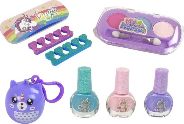 LeanToys Beauty Nail Set Lip Gloss Μπρελόκ Kitten LEAN Toys