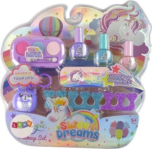 LeanToys Beauty Nail Set Lip Gloss Μπρελόκ Kitten LEAN Toys