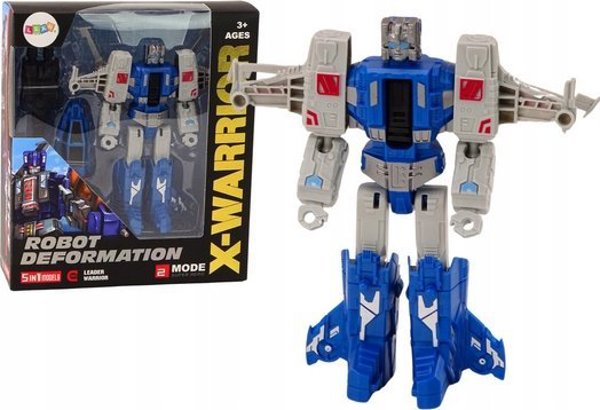 LeanToys Ρομπότ-Ελικόπτερο 2σε1 Μεταμόρφωση X-Warrior Μπλε