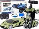 LeanToys Αυτοκίνητο-Ρομπότ Μεταμόρφωση R/C 1:10 Πράσινο με Έλεγχο Χειρονομιών