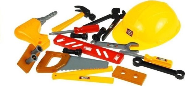 LeanToys Σετ Εργαλείων σε Κουτί Μαστορέματος Κράνος 20 τεμάχια