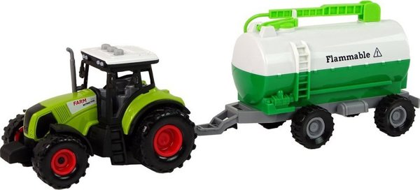 LeanToys Τρακτέρ για Παιδιά με Ρυμουλκούμενο Κύστηρα Αυτοκίνητο Φάρμα