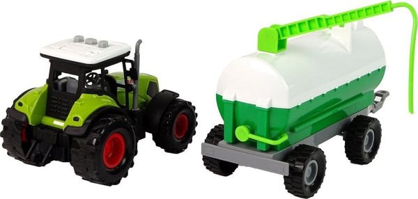 LeanToys Τρακτέρ για Παιδιά με Ρυμουλκούμενο Κύστηρα Αυτοκίνητο Φάρμα