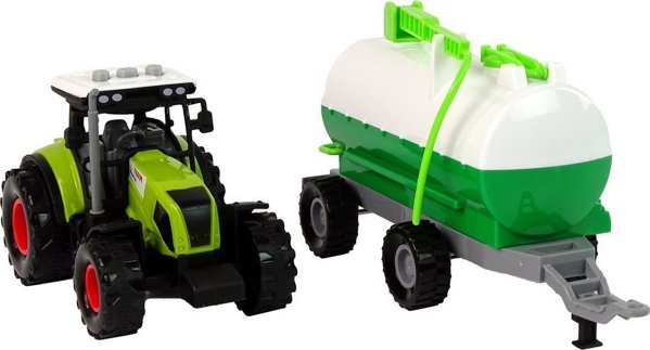LeanToys Τρακτέρ για Παιδιά με Ρυμουλκούμενο Κύστηρα Αυτοκίνητο Φάρμα