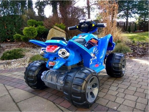 Lean Cars Quad με μπαταρία Μεγάλες Ρόδες Μπλε