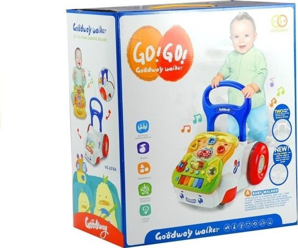 LeanToys Περπατούρα Πιέζοντας Για Παιδί Με Μουσική Αποσπώμενο Πάνελ