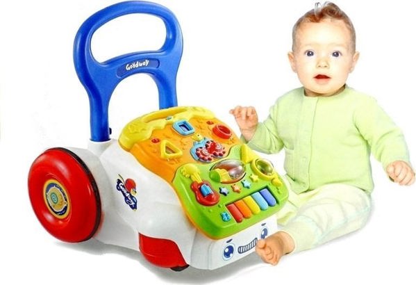 LeanToys Περπατούρα Πιέζοντας Για Παιδί Με Μουσική Αποσπώμενο Πάνελ