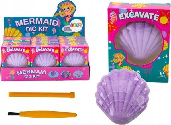 LeanToys Αρχαιολογικό Σετ Γοργόνα σε Κοχύλι Σμίλη Πινέλο