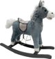 LeanToys Κουνιστό Άλογο Παιχνίδι 74cm με Ήχους, Γκρι