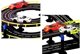 LeanToys Πίστα Αγώνων 2 Αυτοκινητάκια Ελεγκτές Slot Cars 1:43