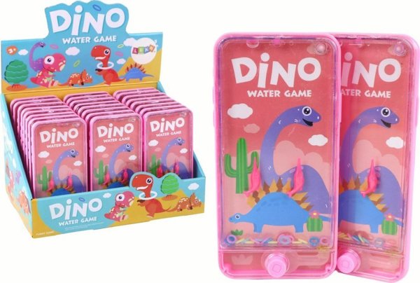 LeanToys Νερό Παιχνίδι Δεξιοτεχνίας Κονσόλα Τηλέφωνο Δεινόσαυρος Ροζ