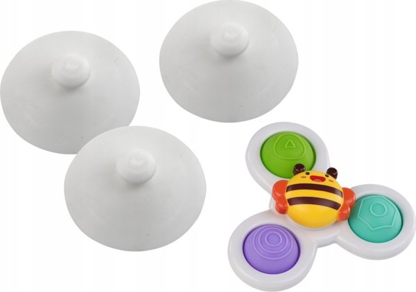 LeanToys Sensory Toy Spinners Βεντούζες Bee Sun Carrot 13675734 5905991002031