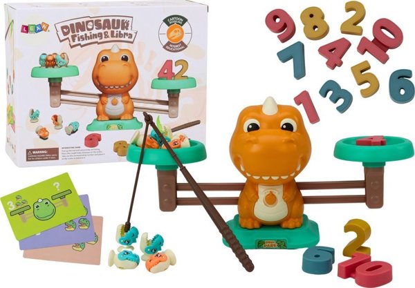 LeanToys Learning to Count Εκπαιδευτικό παιχνίδι Κλίμακα Ισορροπίας Δεινόσαυροι Μαθηματικές κάρτες 13675933 5905991006022