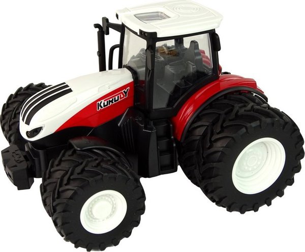 LeanToys Τρακτέρ Τηλεκατευθυνόμενο με Τρέιλερ 1:24 Κόκκινο Πράσινο