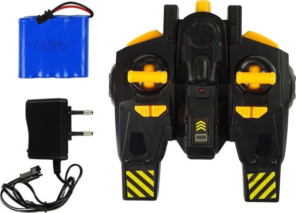 LeanToys Τηλεκατευθυνόμενο Κλαρκ 360 Μοίρες Κίτρινο Τηλεχειριστήριο