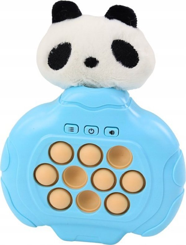 LeanToys Παιχνίδι Pop-It Panda, Ηλεκτρονική Κονσόλα Δεξιοτήτων με Δονήσεις, Μπλε, Αισθητηριακό Παιχνίδι για Αγόρια