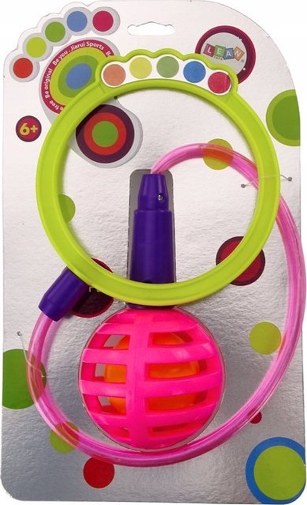 LeanToys Σχοινάκι Skipper Hula Hop για το Πόδι Ροζ LED Δίοδοι
