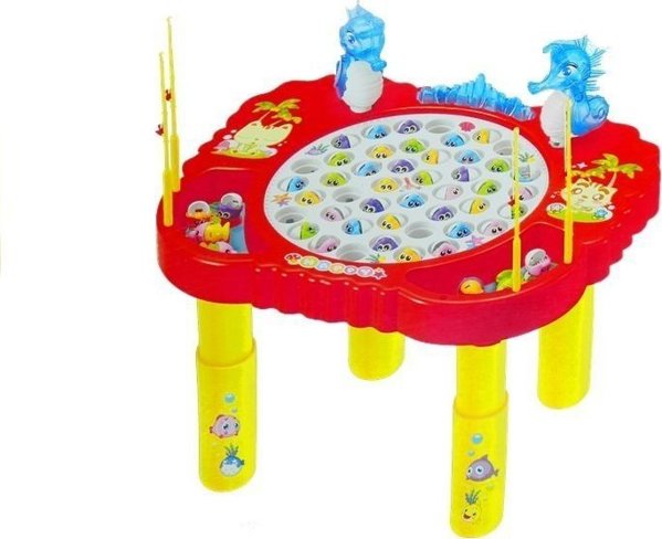 LeanToys Παιχνίδι Δεξιοτεχνίας Ψάρεμα Ψαριών Κόκκινο