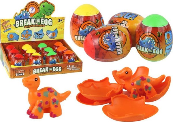 LeanToys Μαγικό Αυγό Δεινοσαύρου 6εκ. – Παιχνίδι που Εκκολάπτεται σε 4 Χρώματα