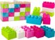 LeanToys Μεγάλα Κατασκευαστικά Τουβλάκια Σε Τσάντα Πολύχρωμα Αυτοκόλλητα 20 Τεμ