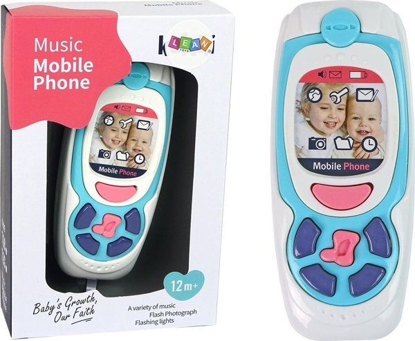 LeanToys Παιδικό Εκπαιδευτικό Κινητό Τηλέφωνο Μελωδία Μπλε