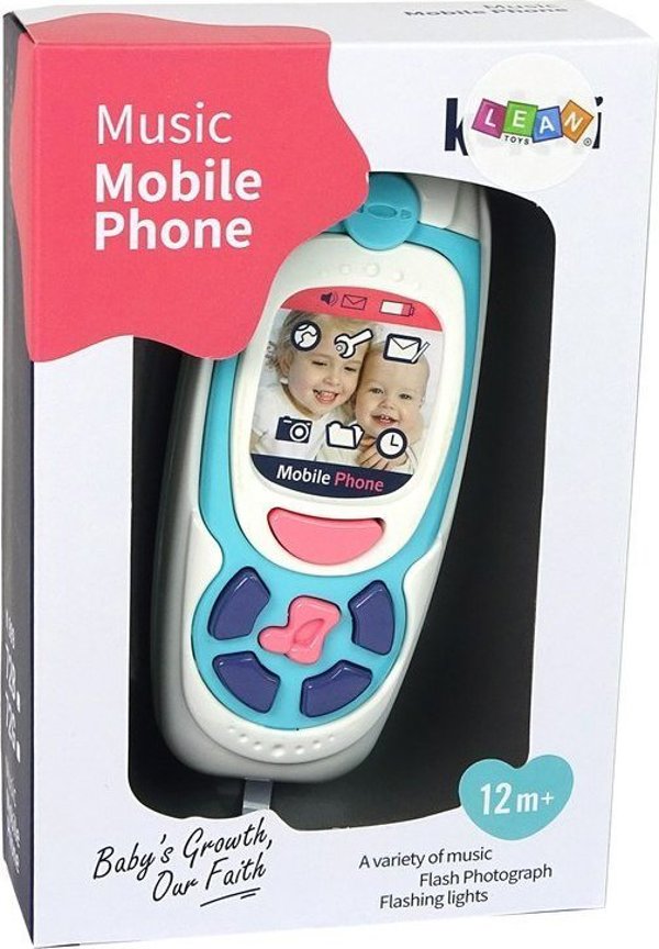 LeanToys Παιδικό Εκπαιδευτικό Κινητό Τηλέφωνο Μελωδία Μπλε