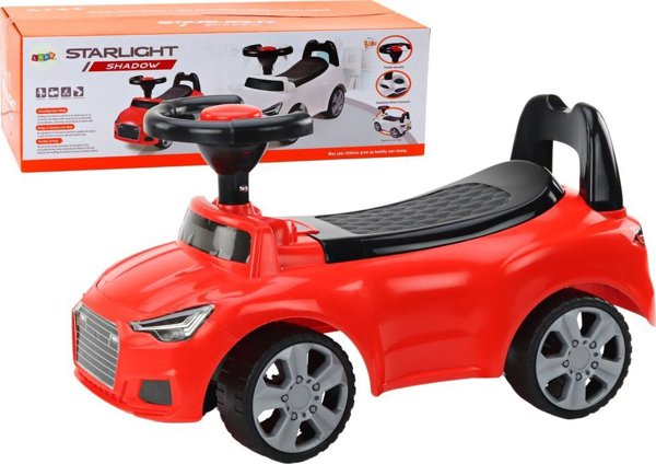 LeanToys Αυτοκίνητο Περπατούρα με Πλάτη QX-3396 Κόρνα Αποθηκευτικός Χώρος Κόκκινο