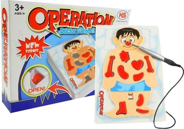 LeanToys Εκπαιδευτικό Παιχνίδι Επιχείρηση Μικρός Γιατρός Ασθενής