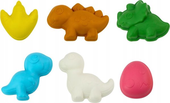 LeanToys Σετ Παιχνίδια με Άμμο Toczka Six Molds ποτιστήρι Δεινόσαυροι