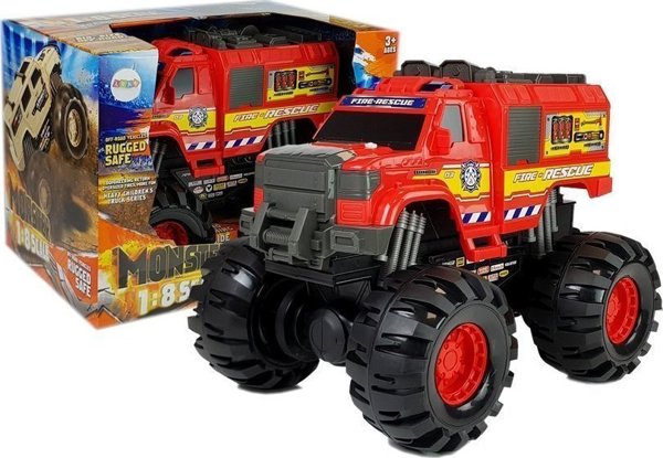 LeanToys Πυροσβεστικό όχημα τέρας 1:8 τηλεκατευθυνόμενο